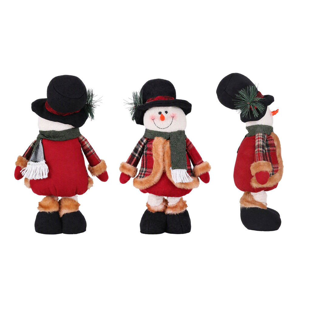 Jingle Jollys Telescopic Christmas Snowman Ornament 40-56cm Tabletop Decoration