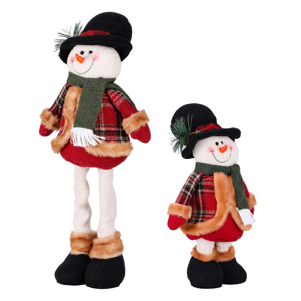 Jingle Jollys Telescopic Christmas Snowman Ornament 40-56cm Tabletop Decoration