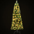 Jingle Jollys 1.8m Pre-Lit LED Christmas Tree with Red Berries