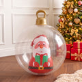 Jingle Jollys Christmas Inflatable Ball 60cm Santa Decoration Giant Bauble Clear