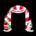 Jingle Jollys Christmas Inflatable Archway Santa 3M Illuminated Decorations